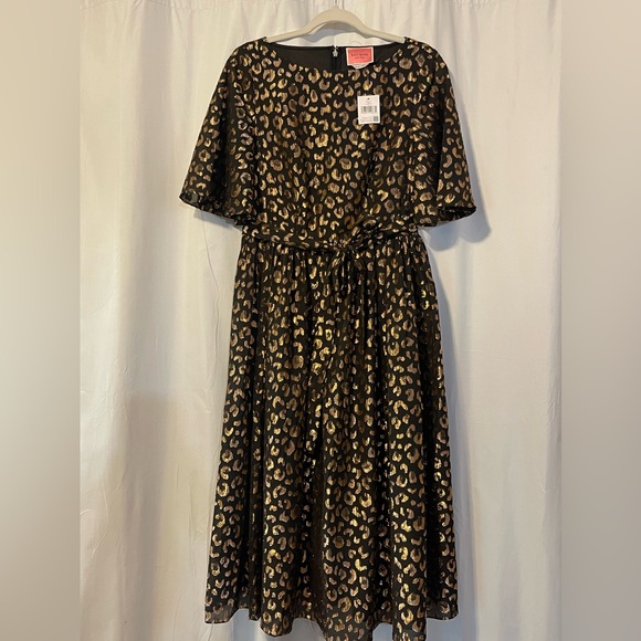Kate Spade Outlet Graphic Leopard Midi Dress - Picture 7 of 7